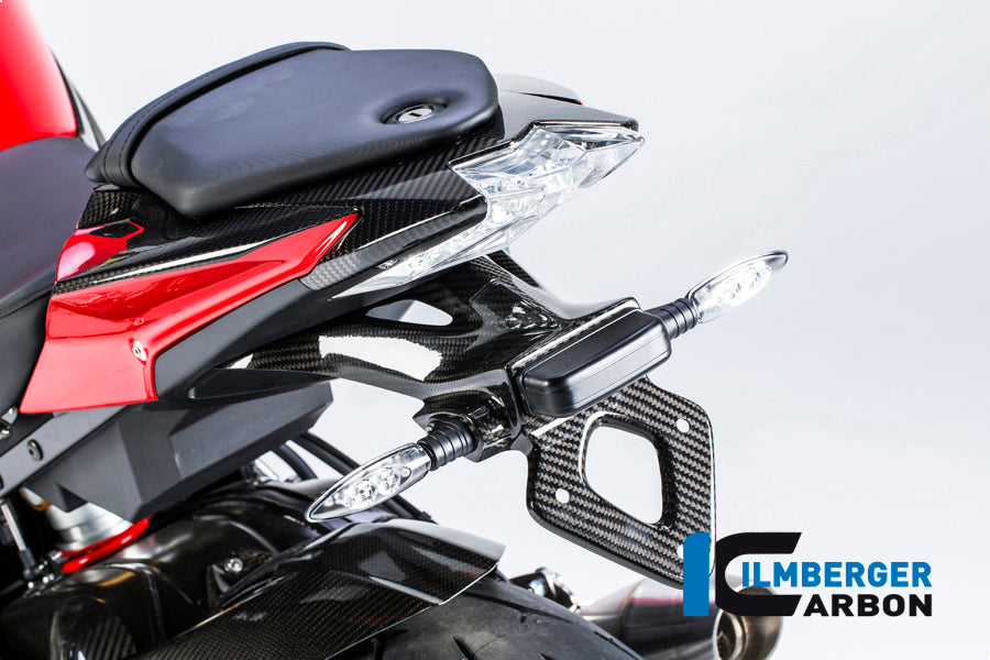 NUMBER PLATE HOLDER CARBON - BMW S 1000 R (2014-NOW) / S 1000 RR STREET (2010-NOW) / HP 4 (2012-NOW)