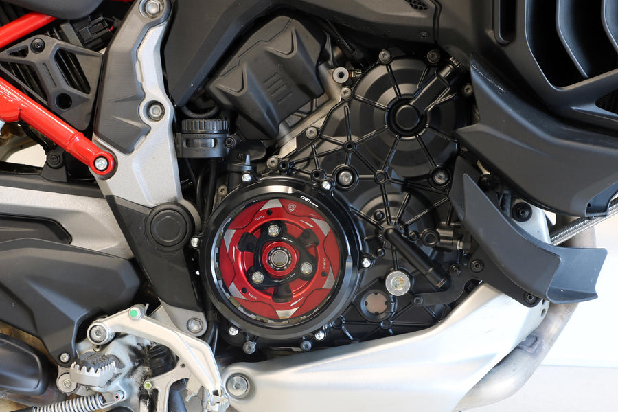 Clear oil bath clutch cover Ducati