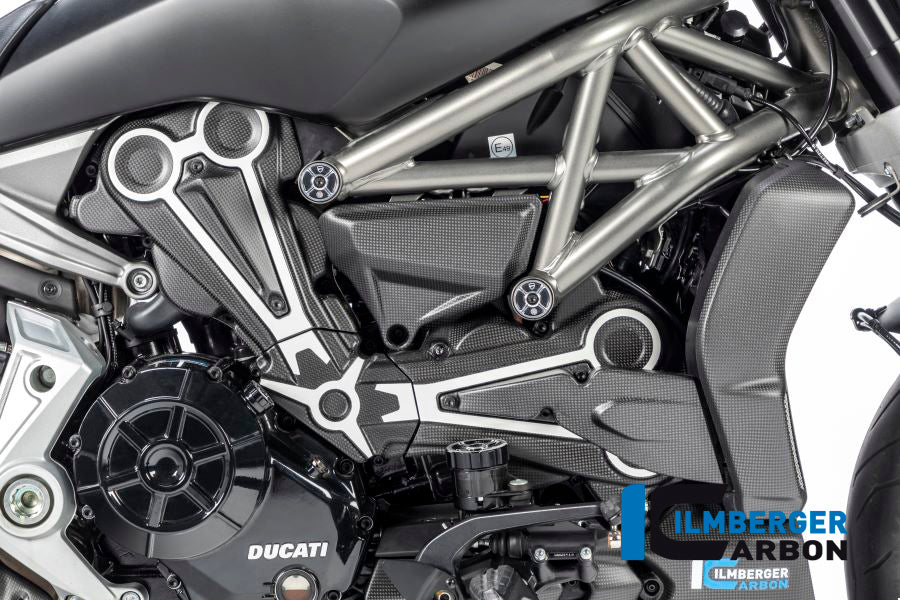 CAM BELT COVERS MATT WITH CROME DECAL DUCATI XDIAVEL'16
