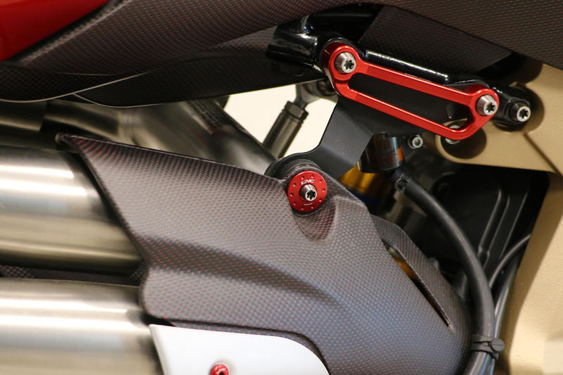 Silencer bracket screw collar Ducati