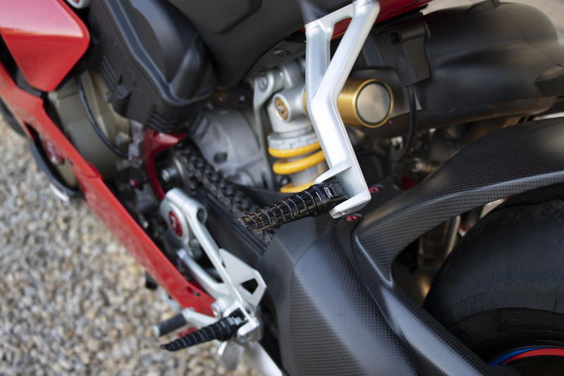 Footpegs for OEM rearsets Ducati LIGHT - passenger