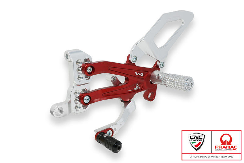 Adjustable rearsets Ducati Streetfighter V4 - Pramac Racing limited Edition