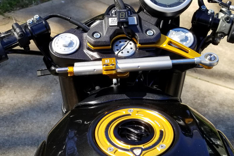 Steering damper kit Ducati Scrambler - Cafe Racer mounting accessory