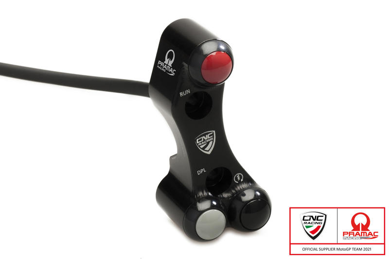 Right handlebar switch - OEM and RCS Brembo brake master cylinder - Pramac Racing limited Edition