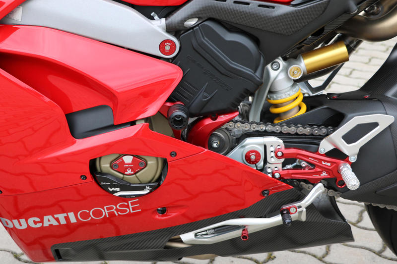 Plugs kit for rear sets OEM Ducati SBK Panigale / Streetfighter V4 - V2