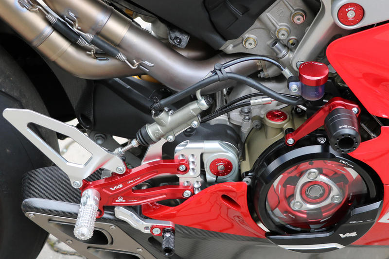 Plugs kit for rear sets OEM Ducati SBK Panigale / Streetfighter V4 - V2