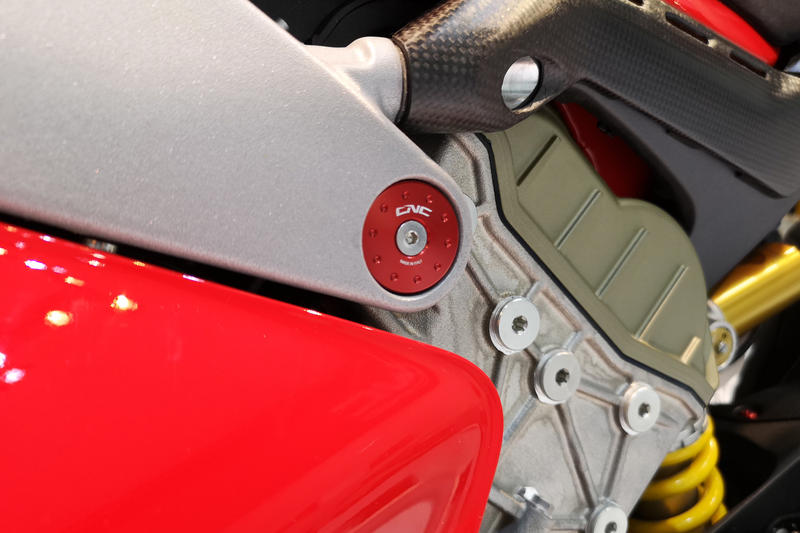 Frame caps set Ducati Panigale and Streetfighter V4 - smaller holes