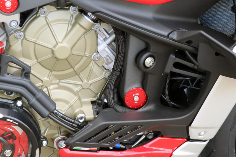 Frame caps set Ducati Streetfighter V4 - Larger holes