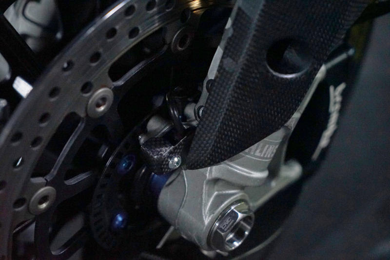 ABS sensor protection carbon Ducati
